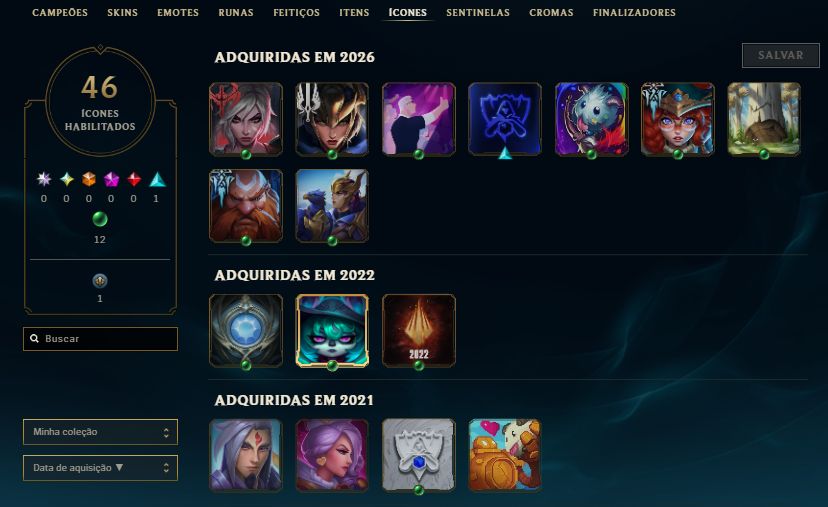 CONTA GOLD 4 / YONE FLORESCER ESPIRITUAL/KAYN HEARTSTEEL / GP NOVA TEMÍVEL 10KEA