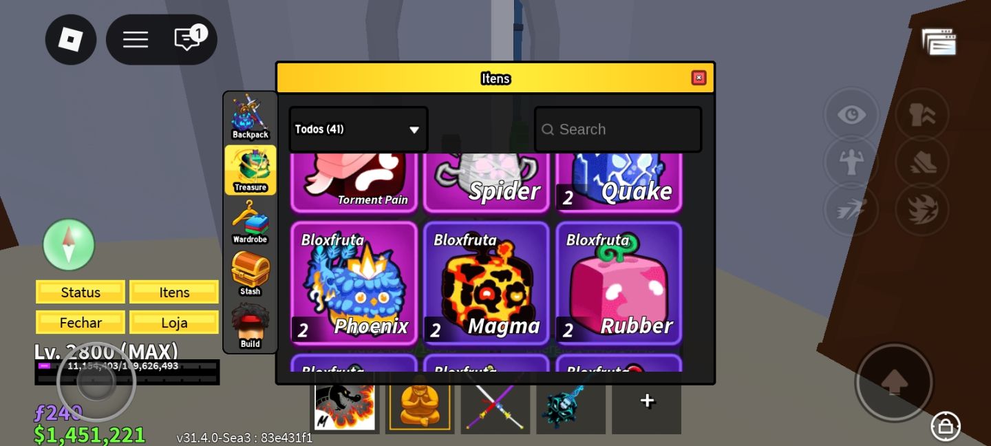 Frutas fisicas e skins de frutas baratas!