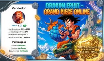 GPO Grand Piece Online -Dragon fruit No Grande Piece Online - Fruta Dragão