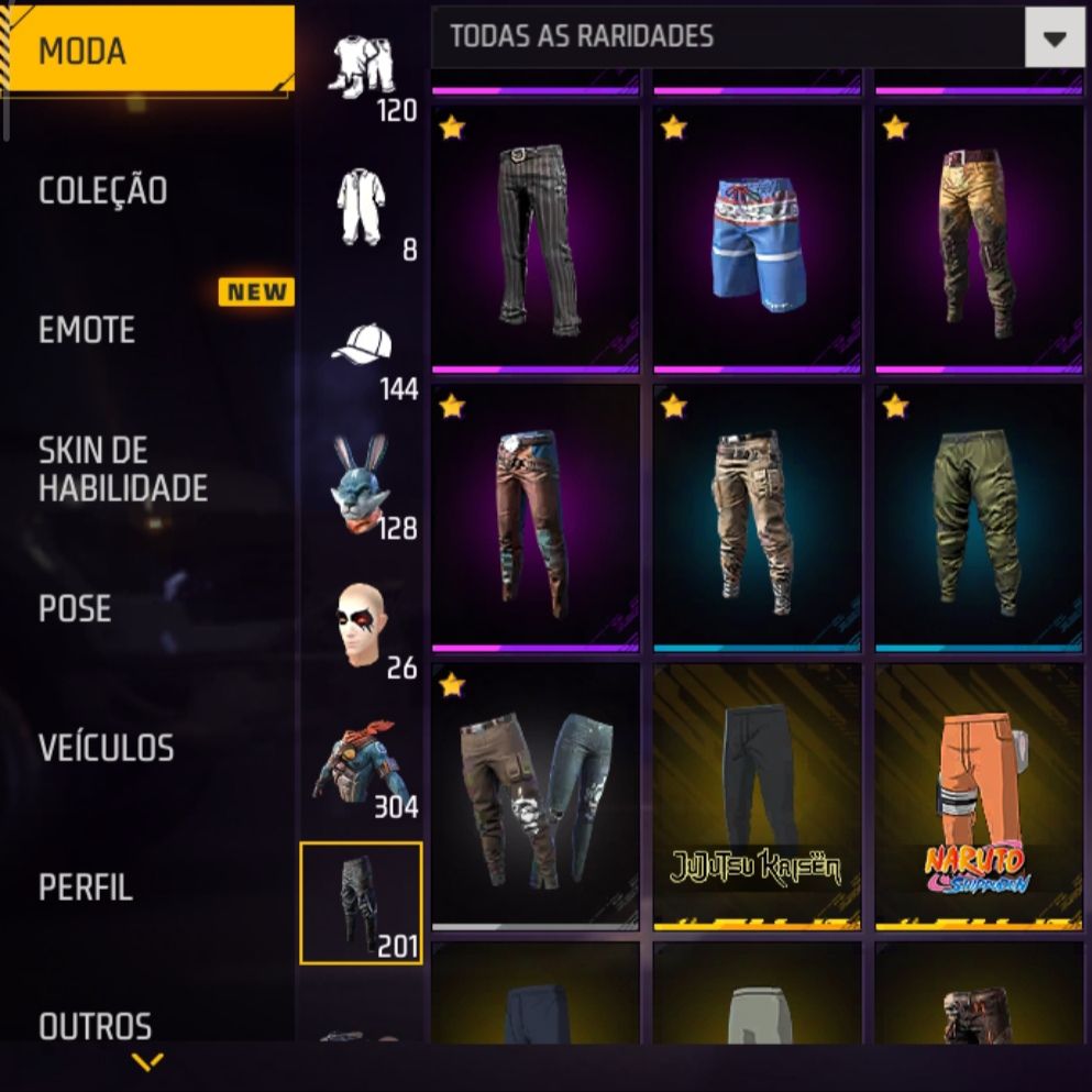 Conta de Free Fire com muitas parcerias, punho do Saitama e evolutivas!