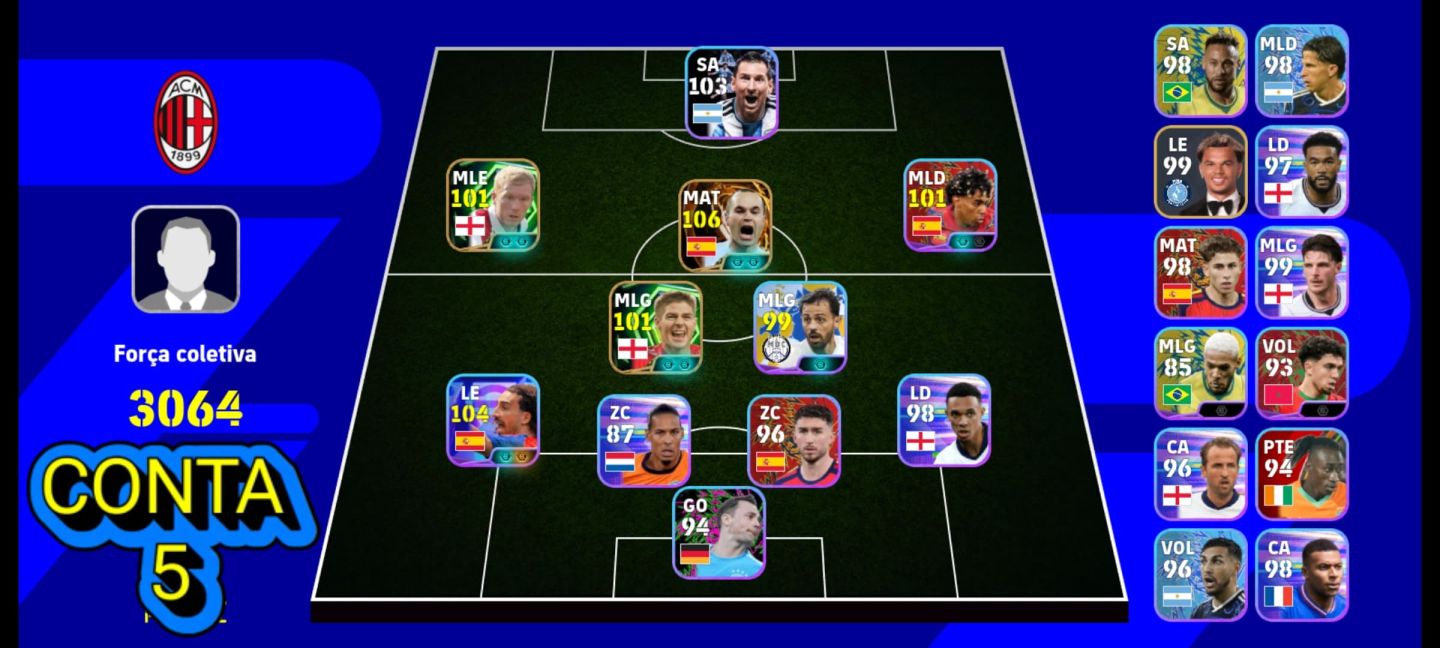 CONTAS EFOOTBALL MOBILE| COM NEYMAR BLITZ CURLER DO SANTOS