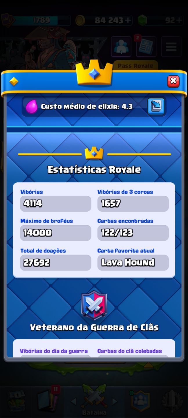 CONTA CR REI 16 | DECK DE LAVA FULL 16 | MAIOR CAMPEÃO | 14K TROFÉUS