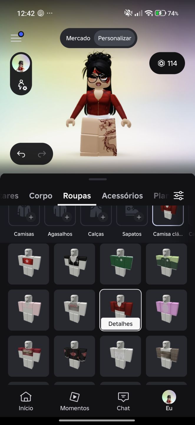 CONTA ROBLOX FEMININA COMPLETA