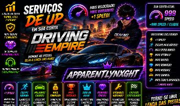 (O MAIS BARATO DO MERCADO)! DRIVING EMPIRE SERVIÇOS DE UP NA SUA CONTA!