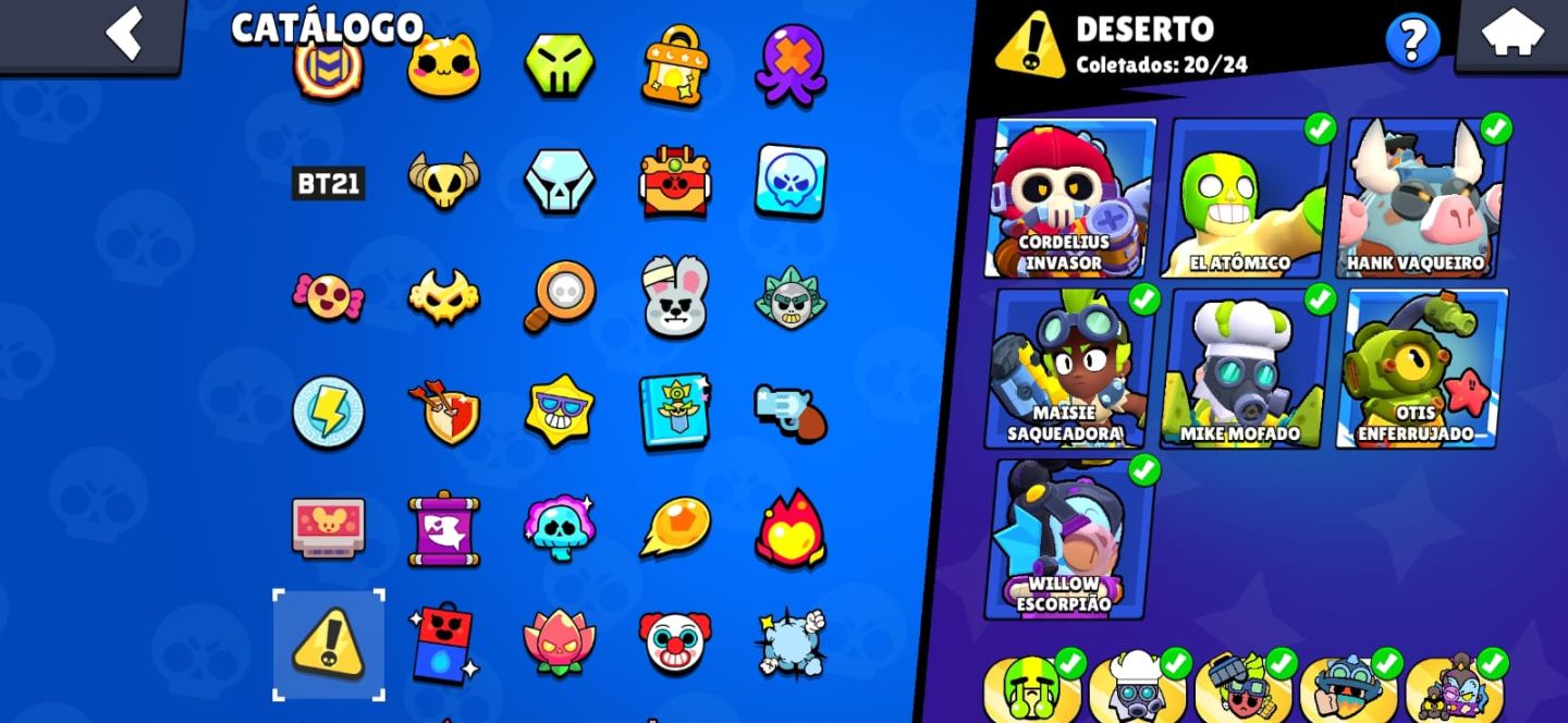 Conta de Brawl Stars | 91K de Troféus | Skins Exclusivas! | Criação: 2020 | Rara