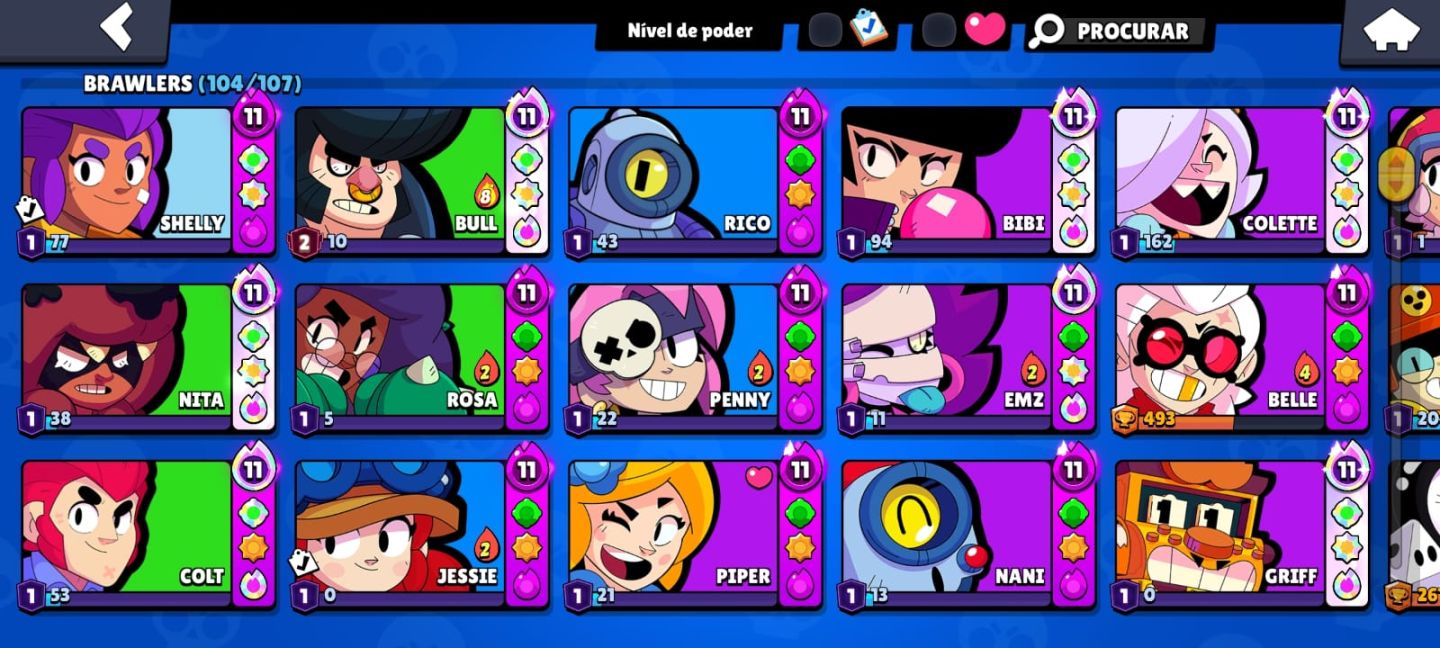 CONTA BRAWL STARS GEMADA + CONTA DE CLASH!!