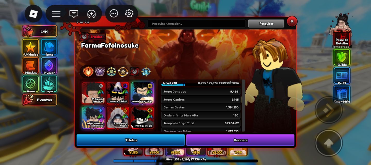 CONTA ANIME EXPEDITIONS LEVEL 230+ END GAME