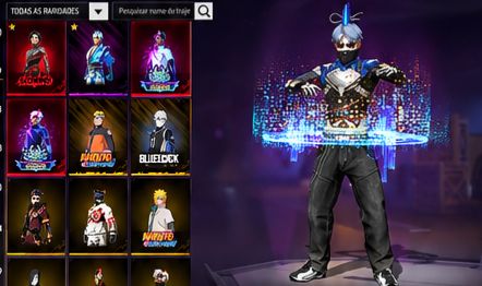 Conta Free Fire com Conjuntos Raros, Skins Exclusivas e Calças Angelicais top!