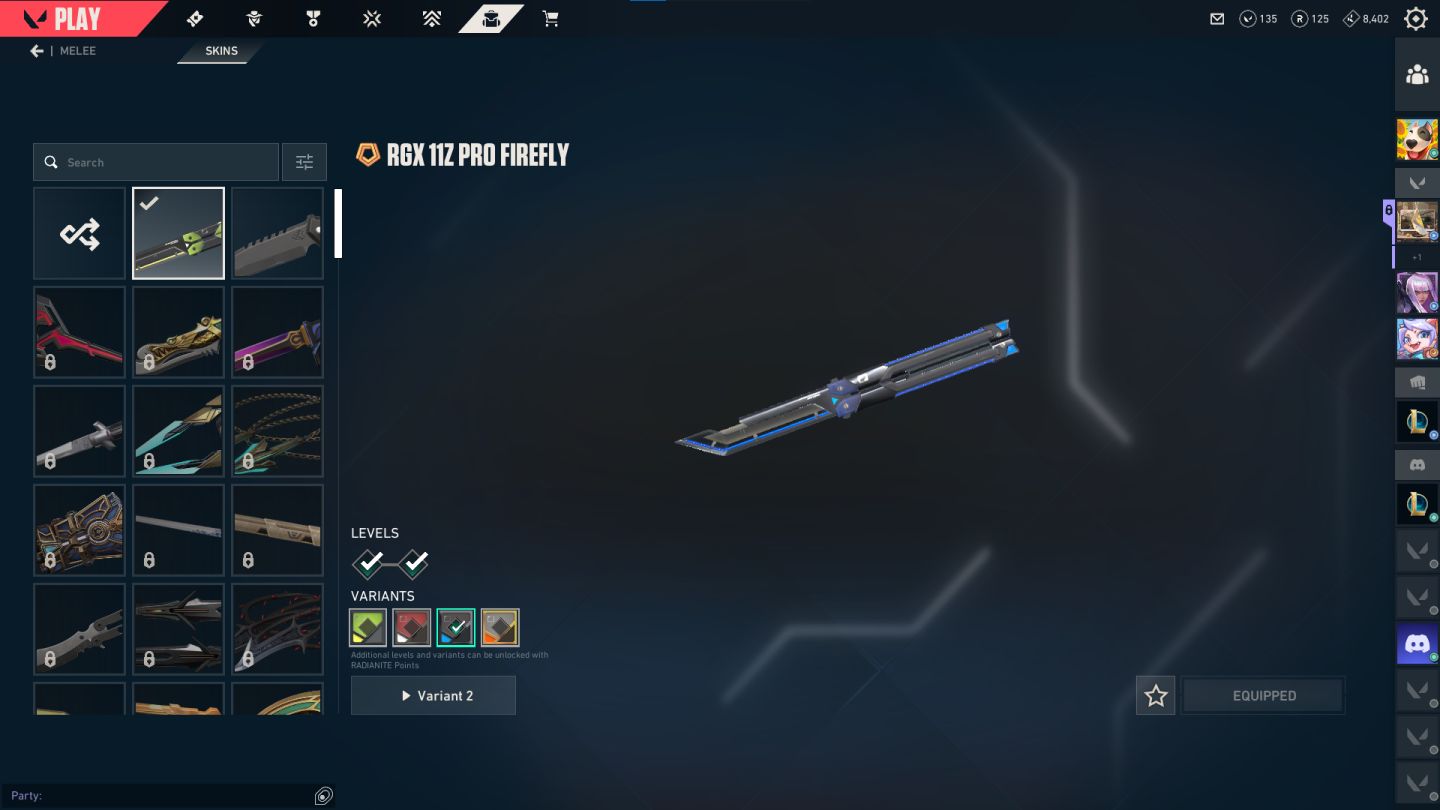 Conta valorant diamante + 1 skin de faca + 2 Phantom + 2 Vandal full acesso!!!