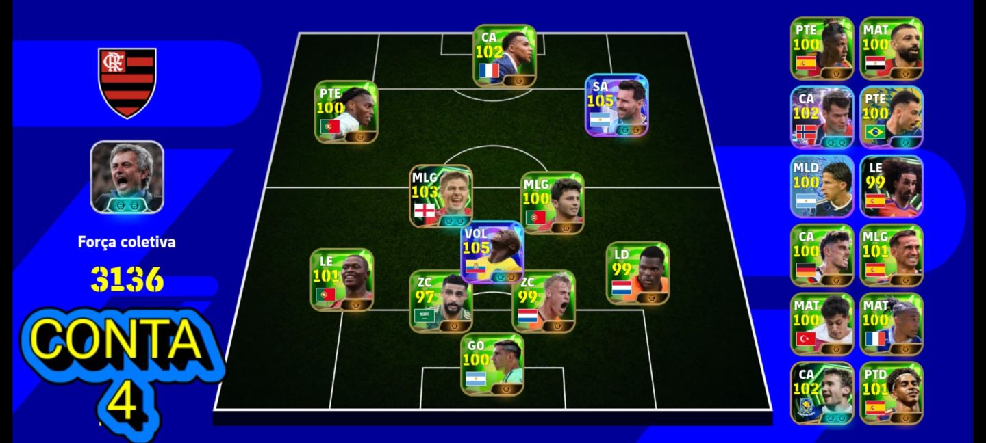 CONTAS EFOOTBALL MOBILE| COM NEYMAR BLITZ CURLER DO SANTOS