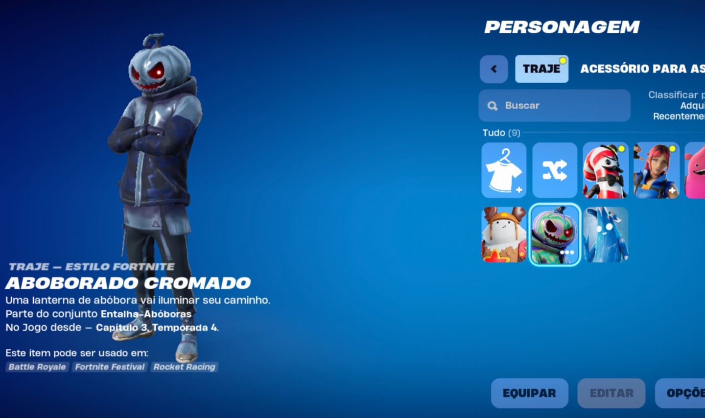 Conta de fortnite com 7 skins raras+ 800 v-bucks