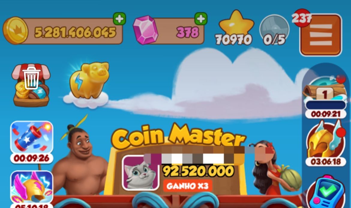 Conta coin master Vila 251