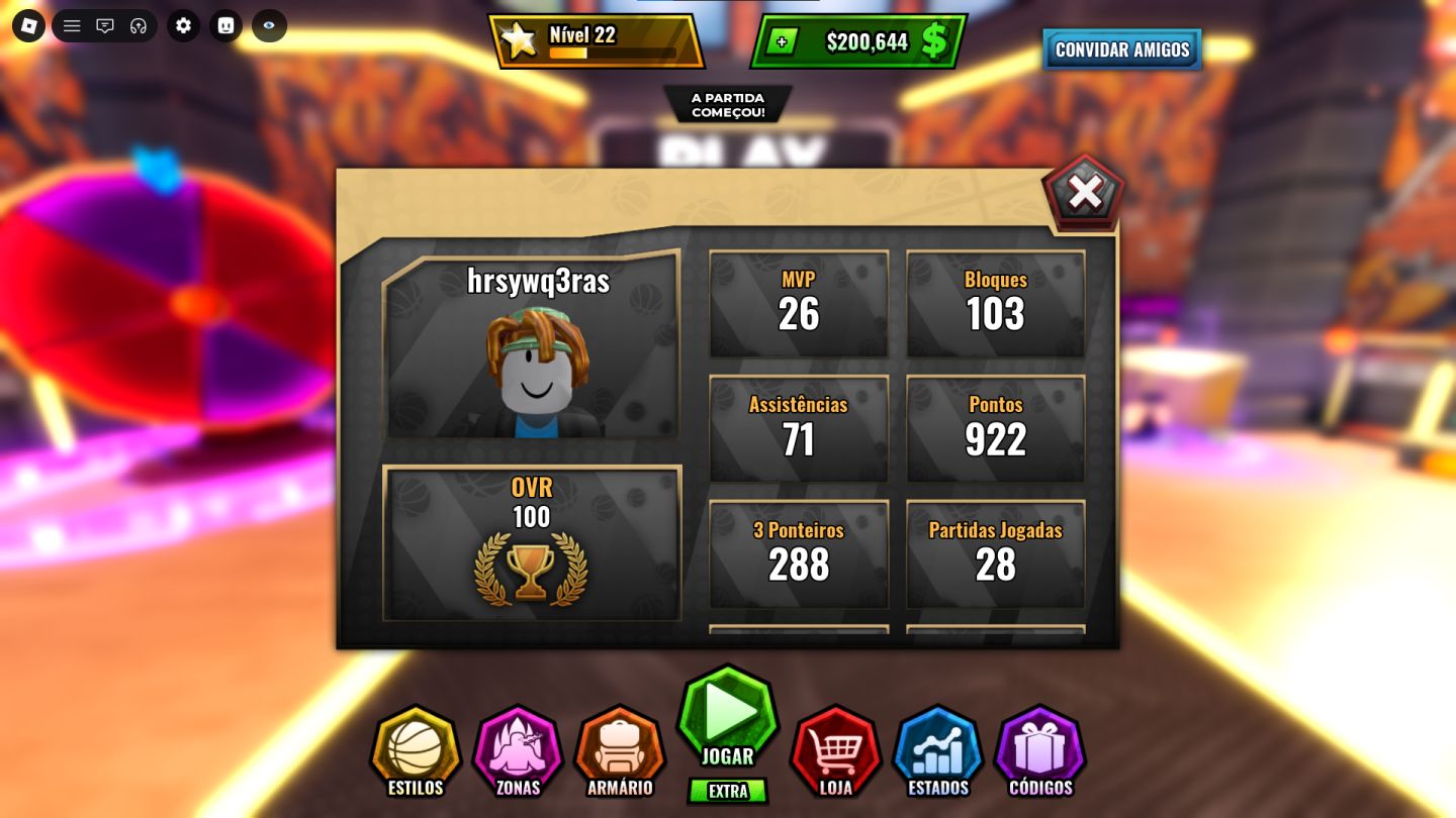 CONTA BASKETBALL ZERO HONORED ONE !!!!/LVL22/PTS 922
