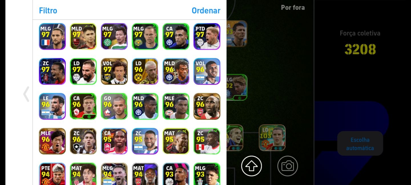 CONTA EFOOTBALL RARA 3210 DE FORÇA