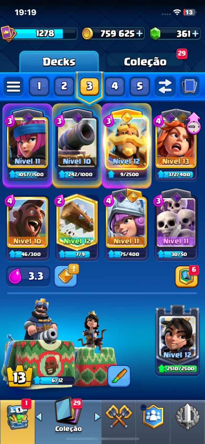 CONTA CLASH ROYALE ARENA 21