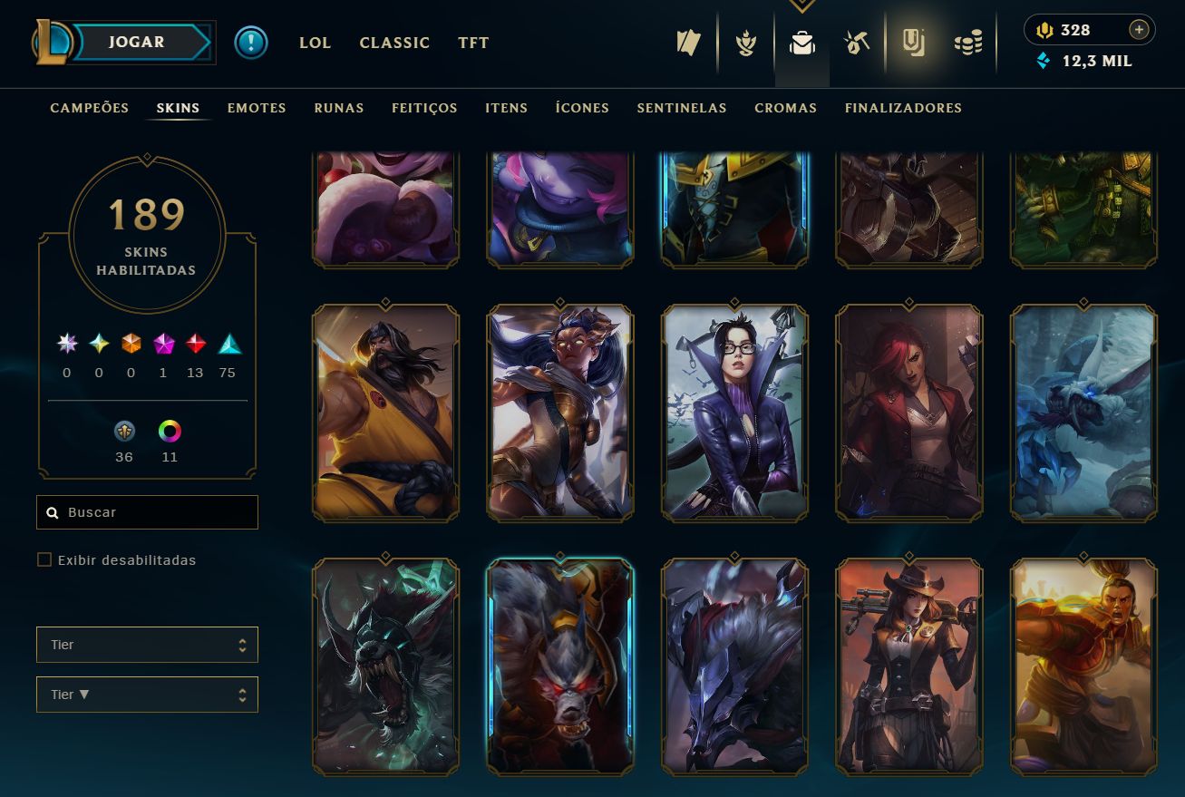 [ACESSO IMEDIATO] Ranked Open 189 Skins 150 Campeões