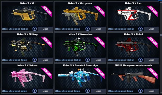 Conta PointBlank - Itens raros/exclusivos