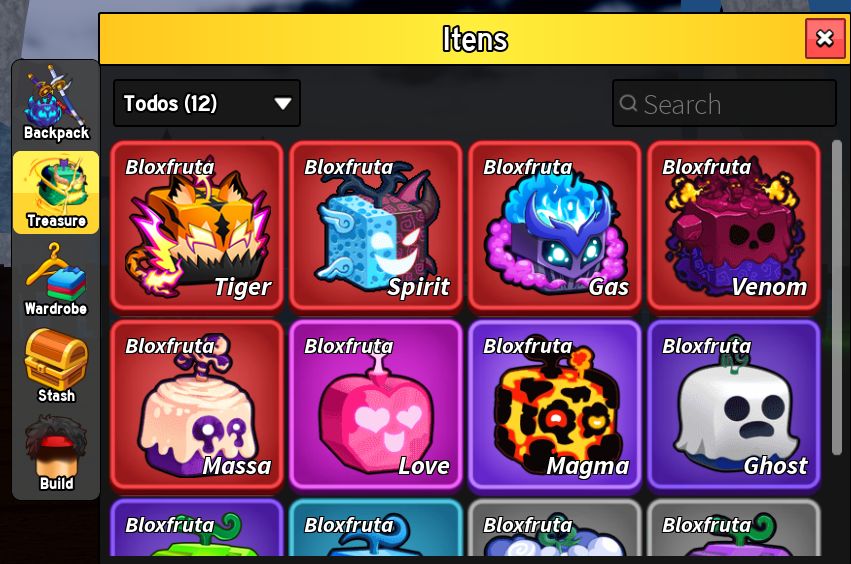 CONTAS BLOX FRUITS COM GAMEPASS / NOTICADOR DE FRUTA / STOREGE / DARK BLADE E +