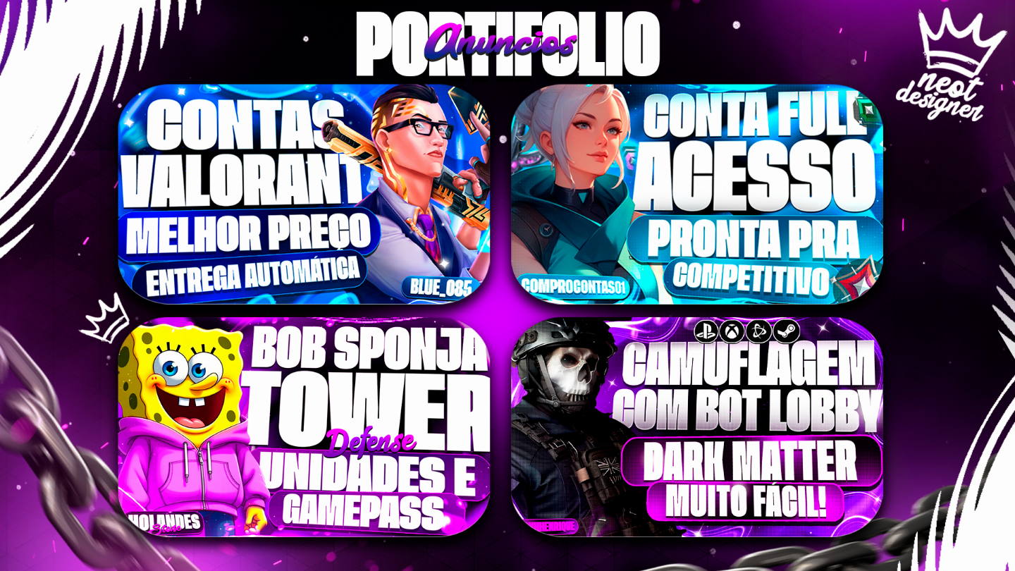 DESIGNER PROFISSIONAL ! (THUMBNAIL, LOGO, BANNERS, ANUNCIOS, GIFS, OVERLAYERS..)