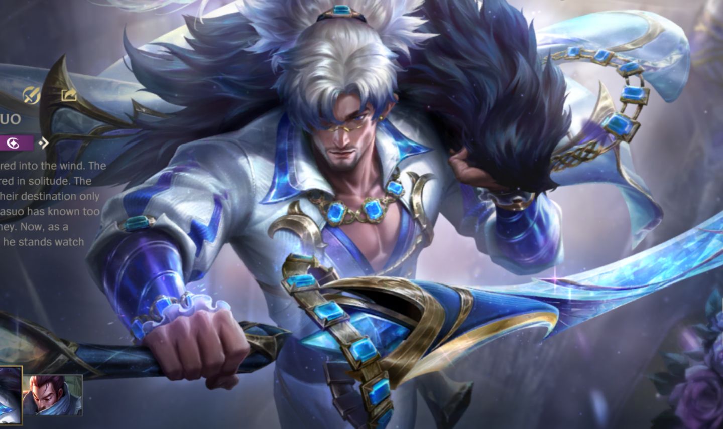 CONTA COM YASUO E NAMI ROSA DE CRISTAL - WILD RIFT