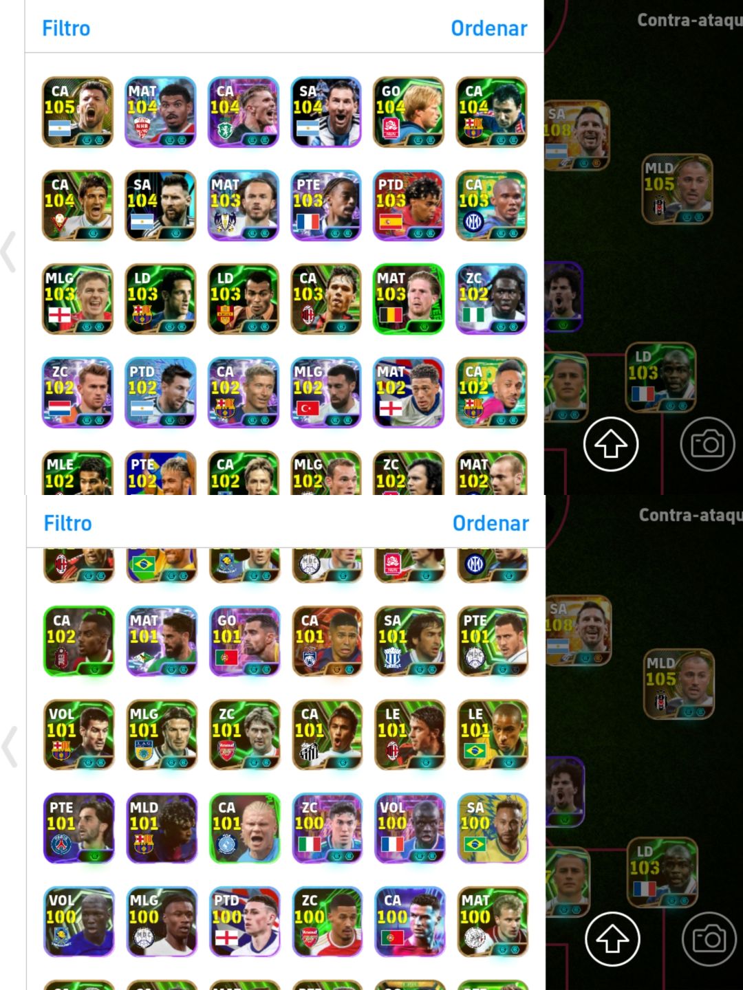 EFootball Mobile | Elenco Forte, Lendas e Cartas 100+