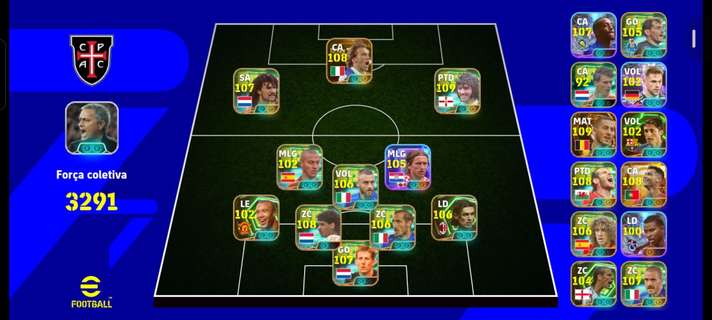 CONTA EFFOTBAL FORÇA COLETIVA 3292 COM MUITOS ÉPICOS BIGTIMES,KONAMI ID!Negocio