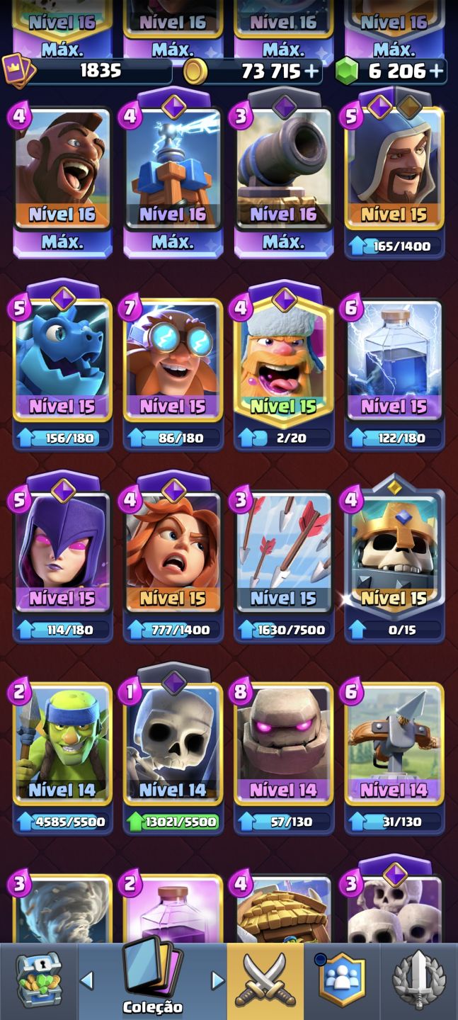 Conta de Clash Royale nível 16!!