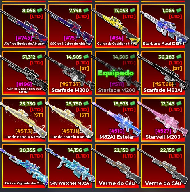SNIPER ARENA | SOMENTE SKINS LIMITADAS | ITENS RAROS E EXCLUSIVOS | E APROVEITE!