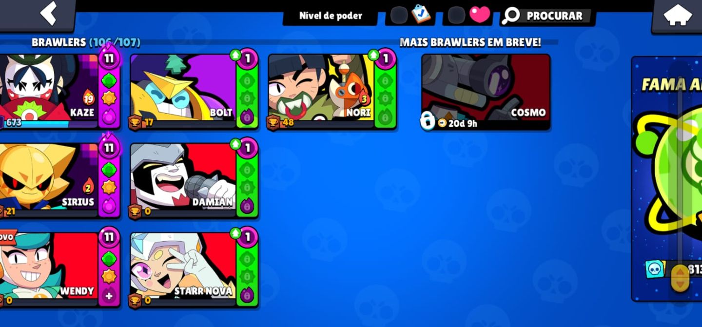 Conta de Brawl stars mestre 3 rara