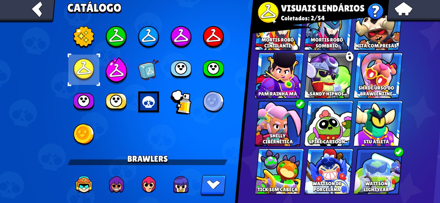 CONTA BRAWL STARS COMPLETA 35K TROFÉU(+600 gemas)