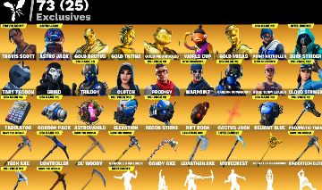 Conta de fortnite muito rara 297 skins Divisao 2 com 1.200 vbucks