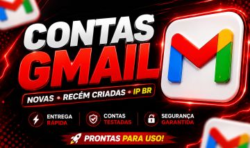 Conta Gmail Nova | IP BR | Recém Criada | Entrega Rápida