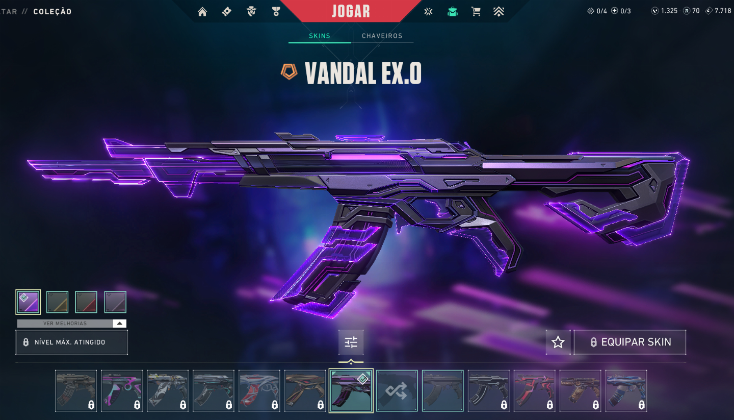 CONTAS VALORANT COM SKIN
