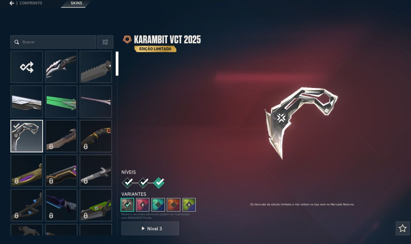 CONTA DE VALORANT PEAK IMT 3 - COM SKINS