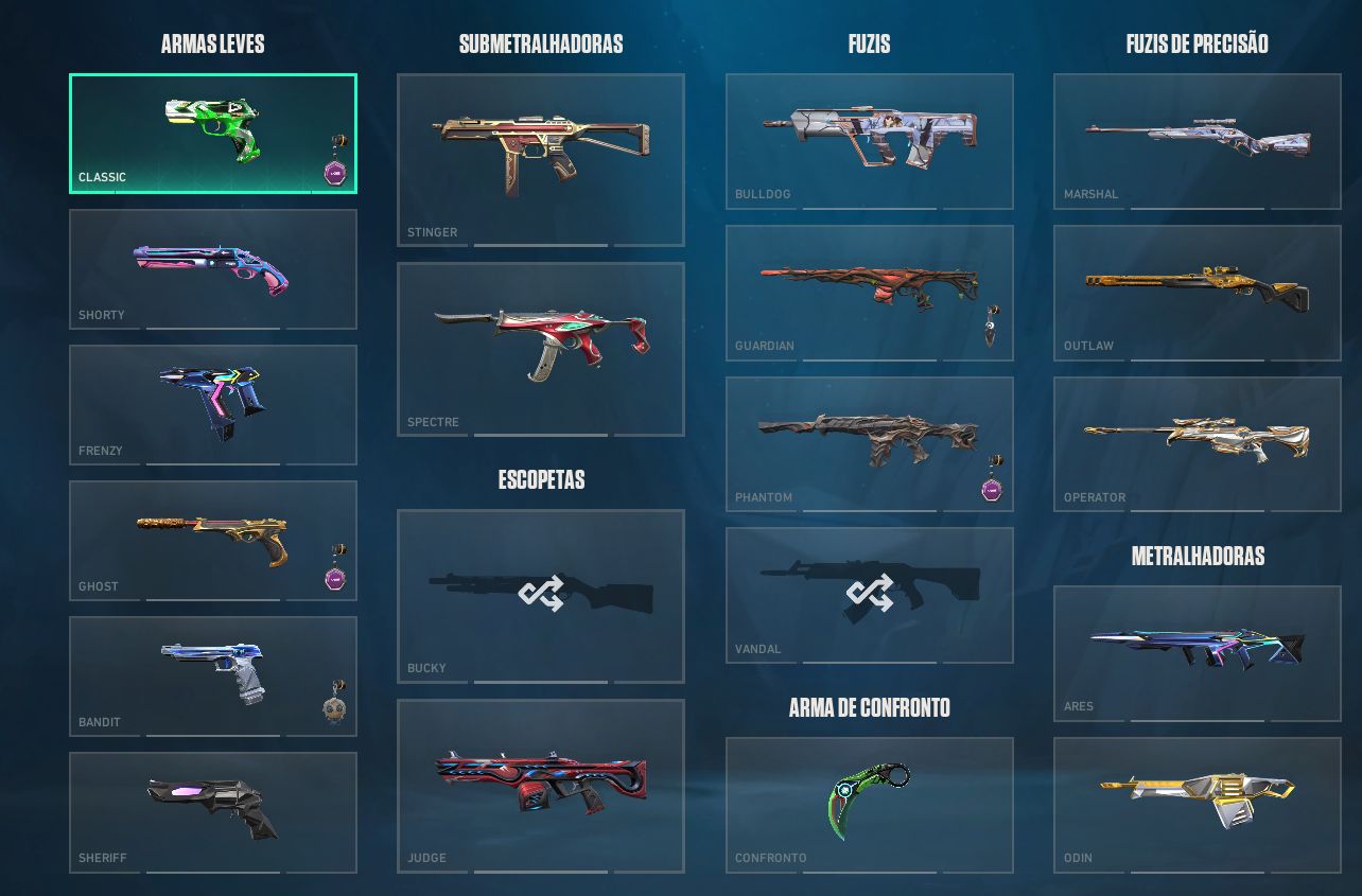 CONTA VALORANT FULL ACESSO VARIAS SKINS