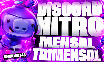 CONTA DISCORD NITRO (3 MESES + 1 MÊS) | VIRGEM | ENTREGA RÁPIDA + BRINDE