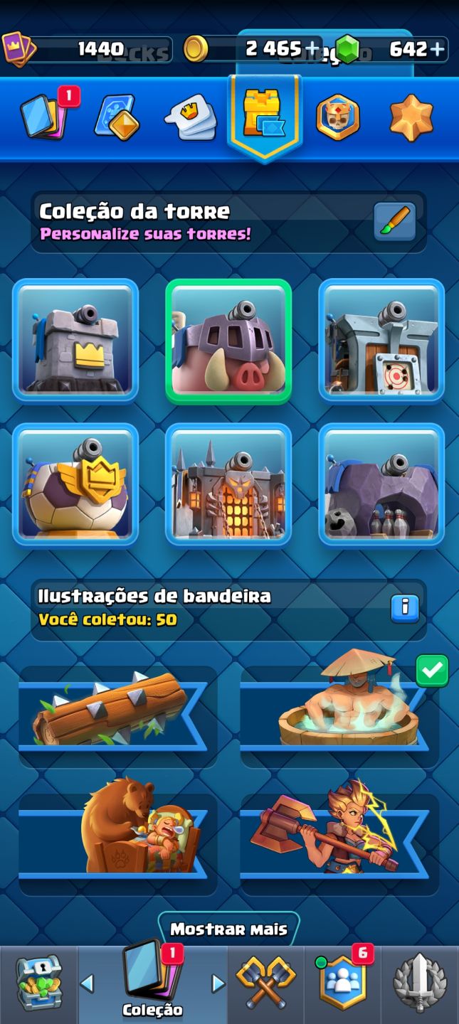 CONTA CLASH ROYALE ARENA 21