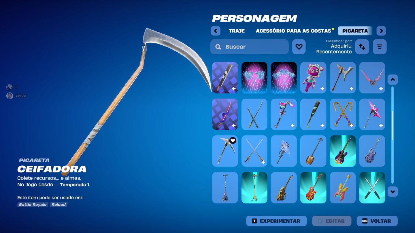 CONTA DE FORTNITE COMPLETA