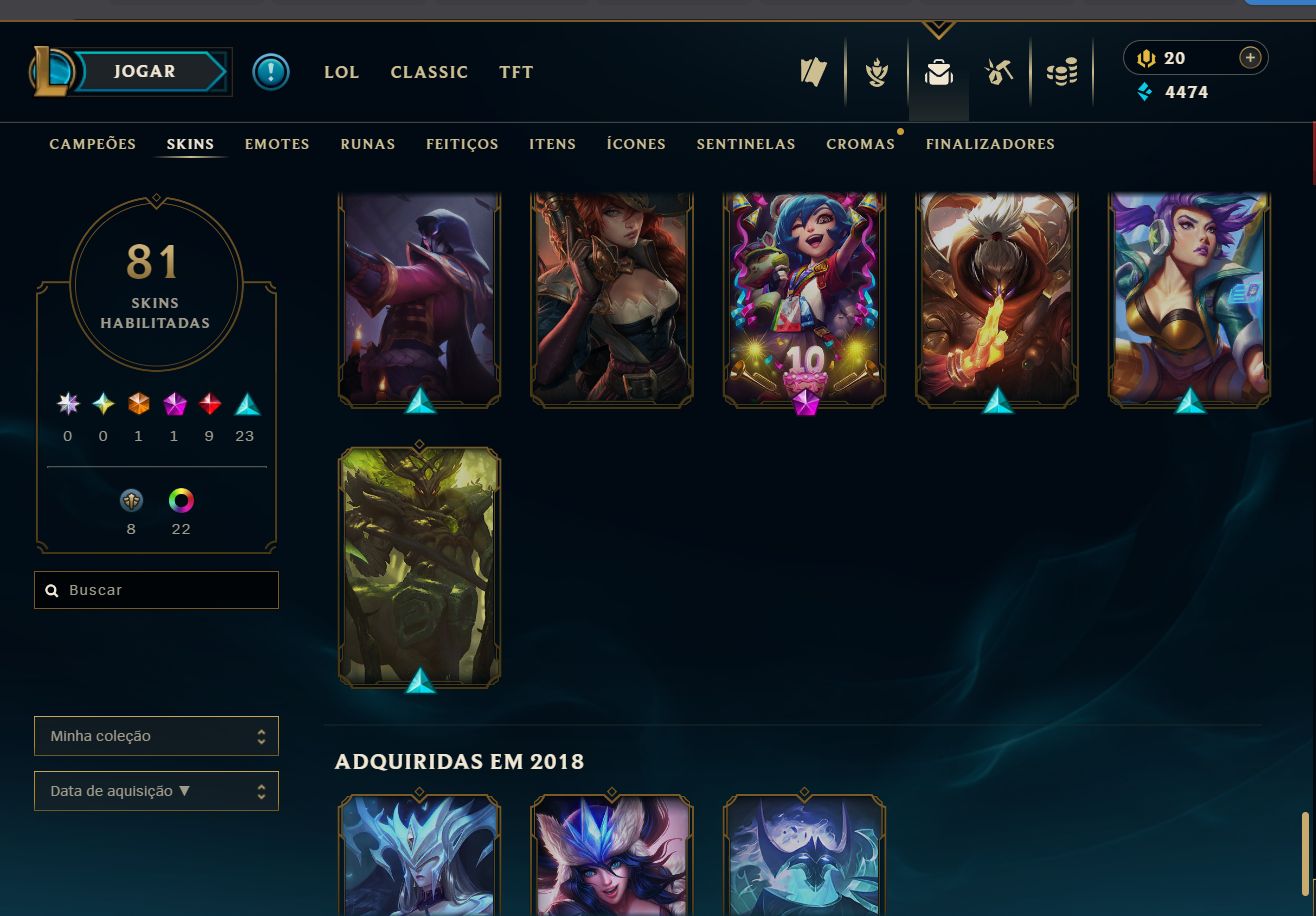 CONTA VALORANT + LOL | COLEÇÃO DE SKINS | MAIS DE R$1.450 INVESTIDOS