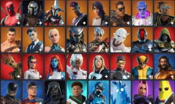 CONTA FORTNITE 74 SKINS/ GOLD MIDAS /FIREWORKS/ DARK REX / MYSTIQUE / DEADPOOL