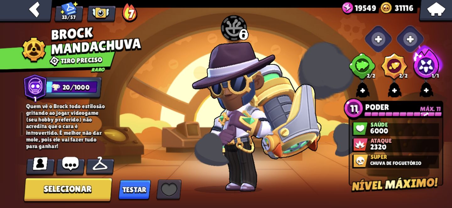 CONTA BRAW STAR GEMADA