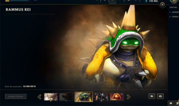 "CONTA BETA 2009 | Rammus Rei + Kayle Juíza | 200 Skins | Esmeralda II". LVL:734