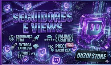 SEGUIDORES E VIEWS PARA A TWITCH - ENTREGA RAPIDA (MELHOR PREÇO DO MERCADO)