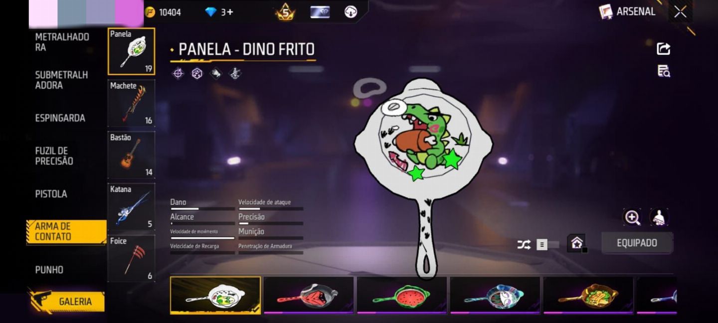 CONTA FREE FIRE PRIME 5 + 300 PEITORAIS + 200 CALÇAS PUNHO EVOLUTIVO MUITO MAIS