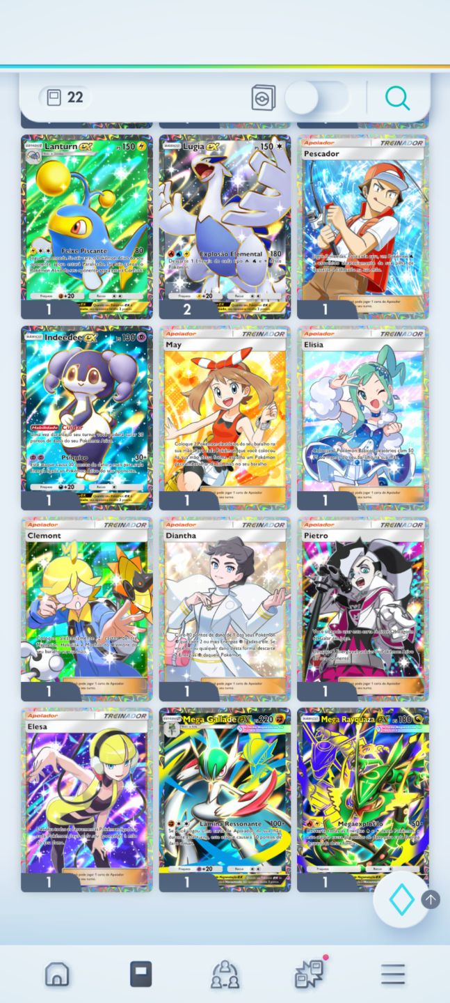 PROMOÇÃO Conta Pokémon TCG com 7 cartas douradas e mto mais, confira fotos!