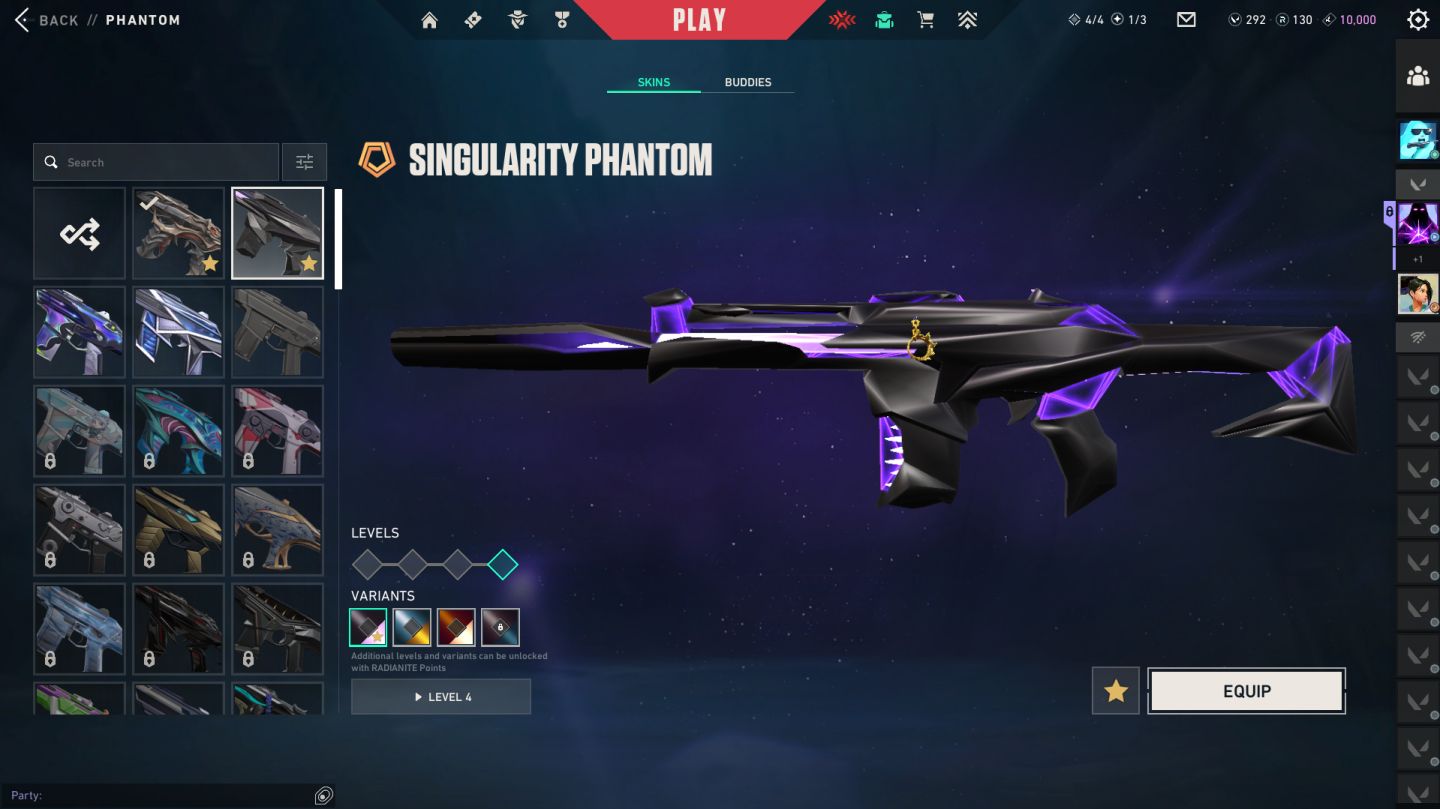CONTA VALORANT NÍVEL 188 + SKINS - Preço Negociavel