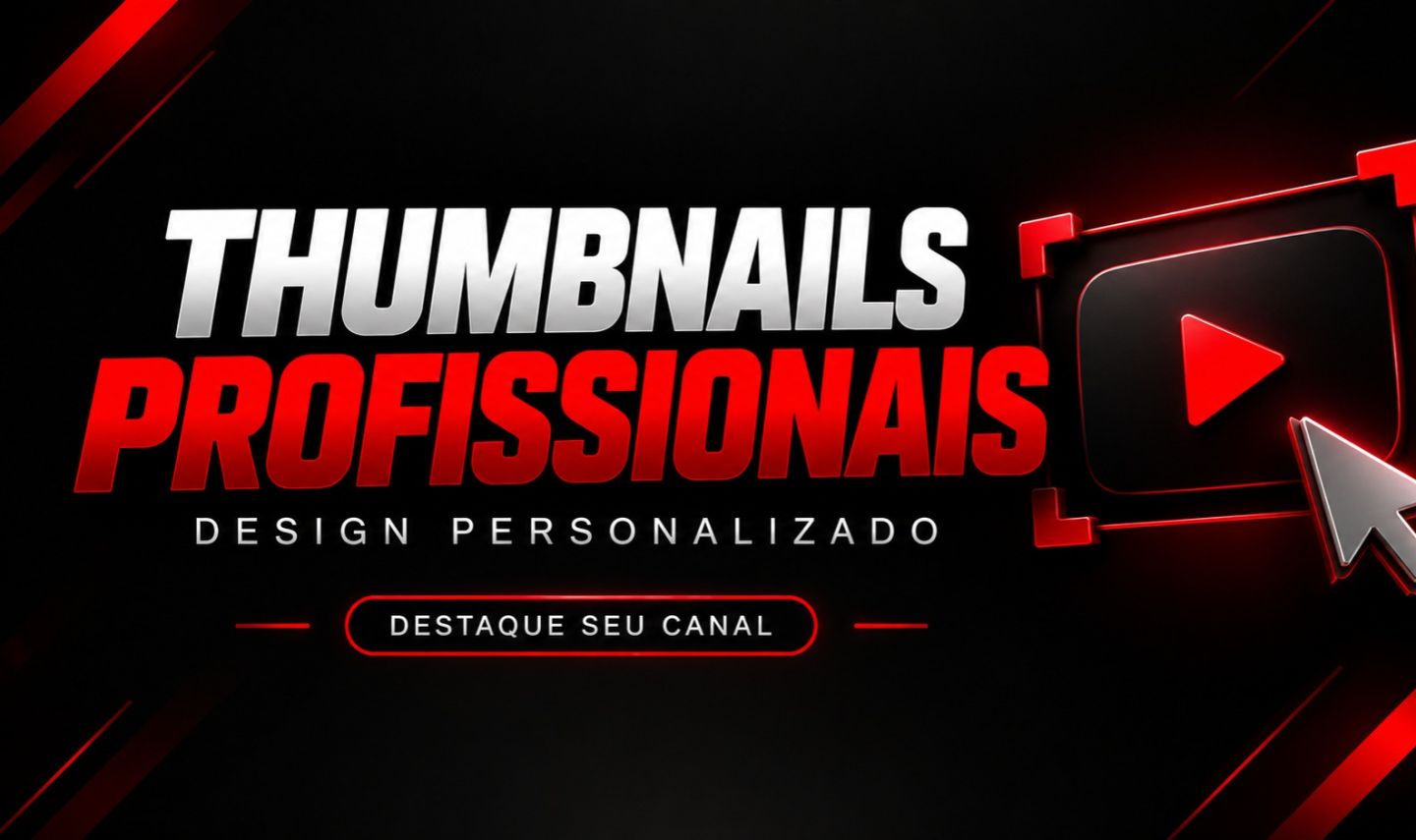 Thumbnail Profissional para YouTube | Design Personalizado