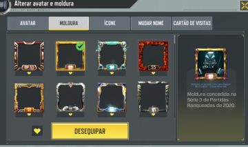 Conta antiga COD mobile ( Moldura S3 2020 )