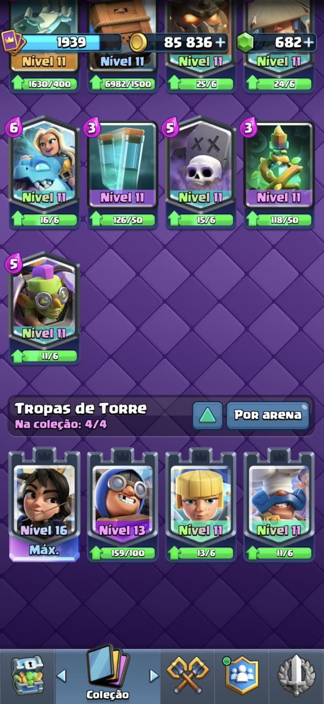 CLASH ROYALE 14K | 45 CARTAS NV16 | 34 EVOLUÇÕES | 13 HERÓIS | CONTA 7 ANOS