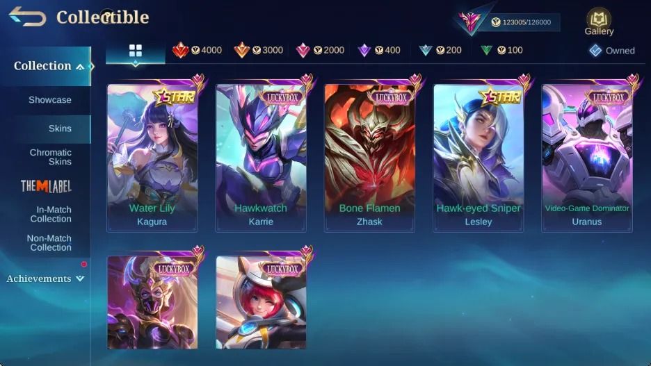 CONTA COLECIONADOR EXALTADO 3 COM 400 SKINS